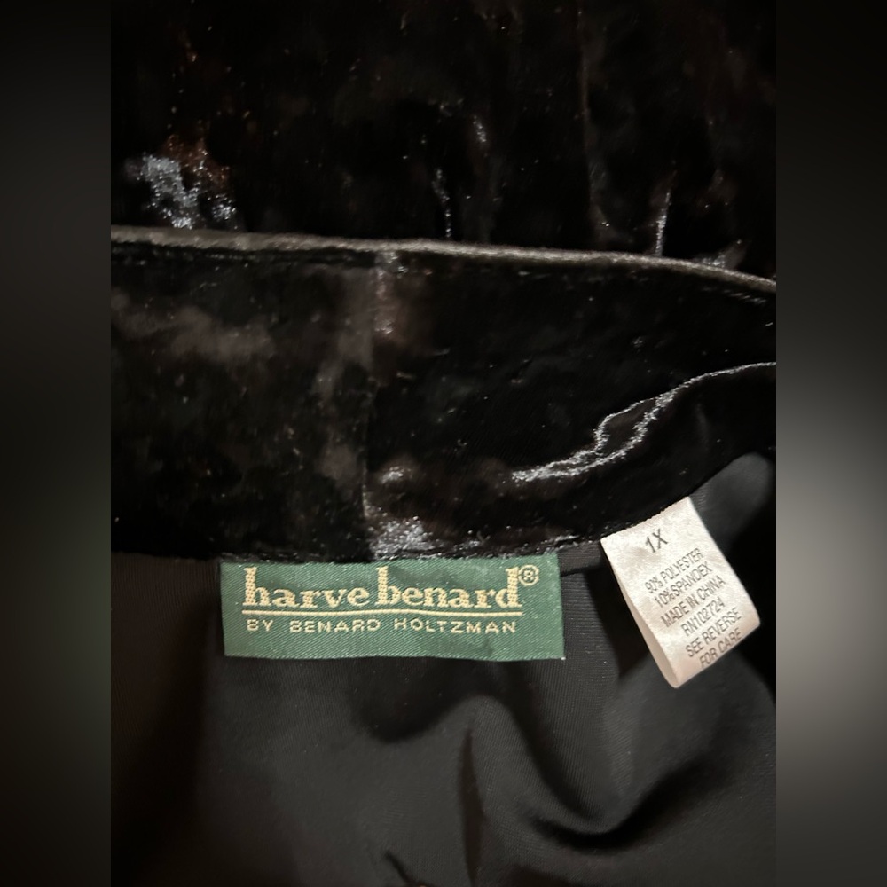 HARVE BENARD Purple Crushed Velvet Blouse Jacket - Picture 4 of 4